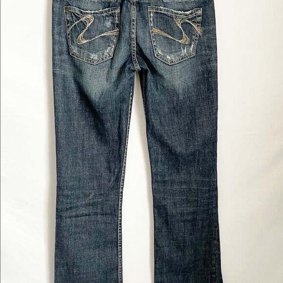 Silver Toni Jeans Boot Cut Distressed Size 27 - Picture 5 of 8